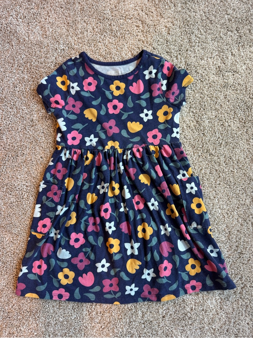 Girls 5T Clothing Bundle Children’s Place Bootcut Jeans and Fall Floral Dress - Picture 5 of 13